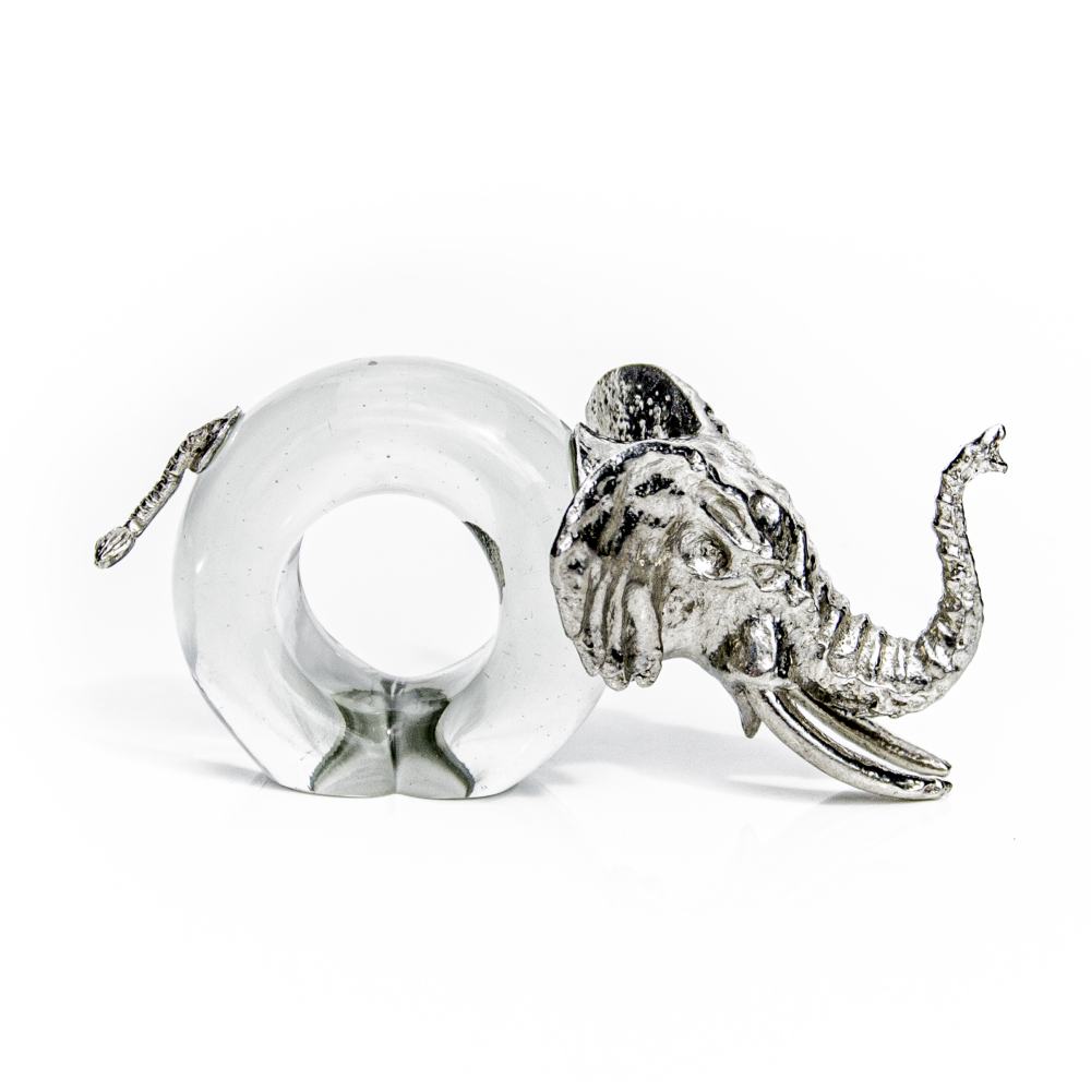 Pewter Elephant Napkin Ring