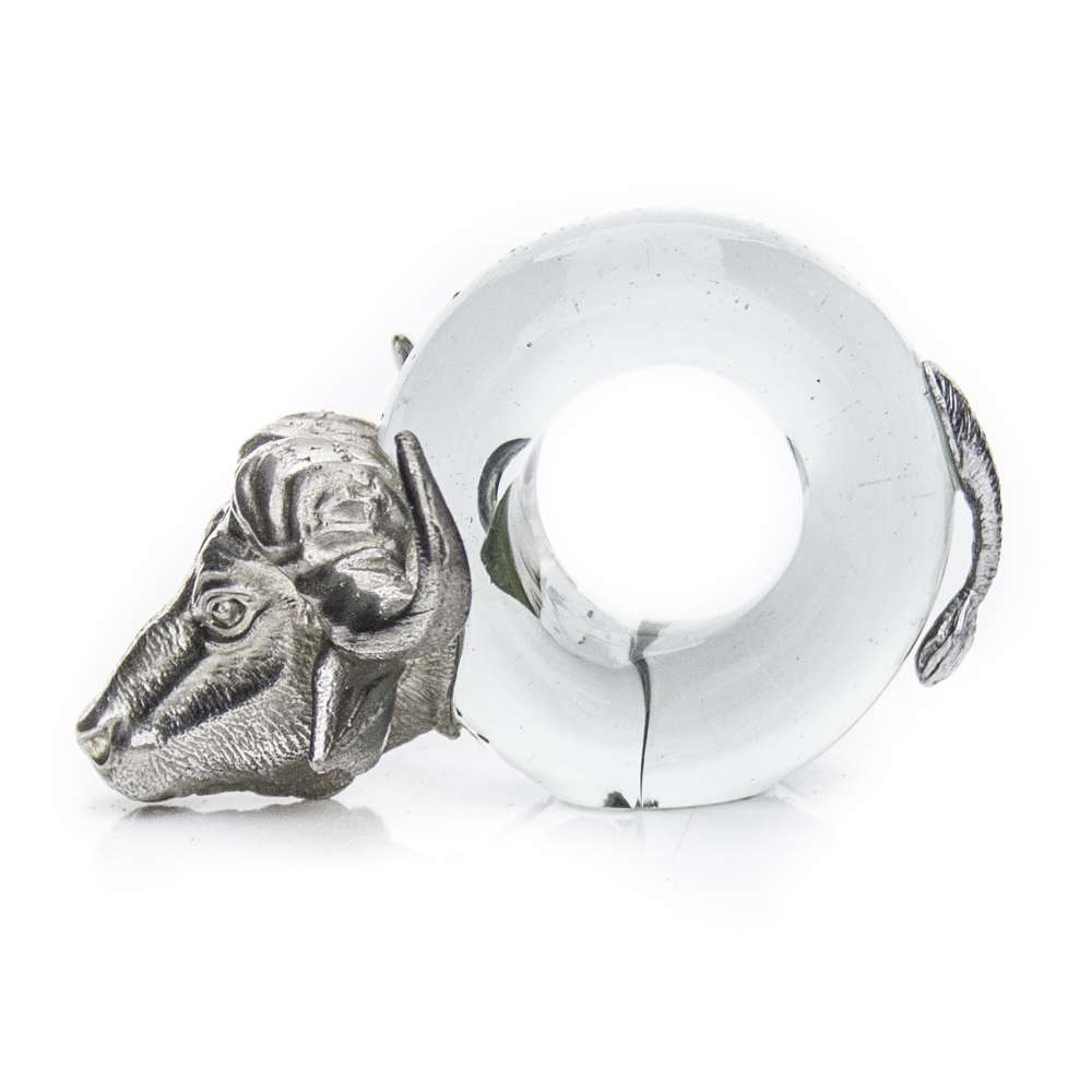 Mini Buffalo Napkin ring Pewter