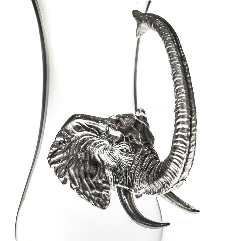 Pewter Elephant Handle Jug