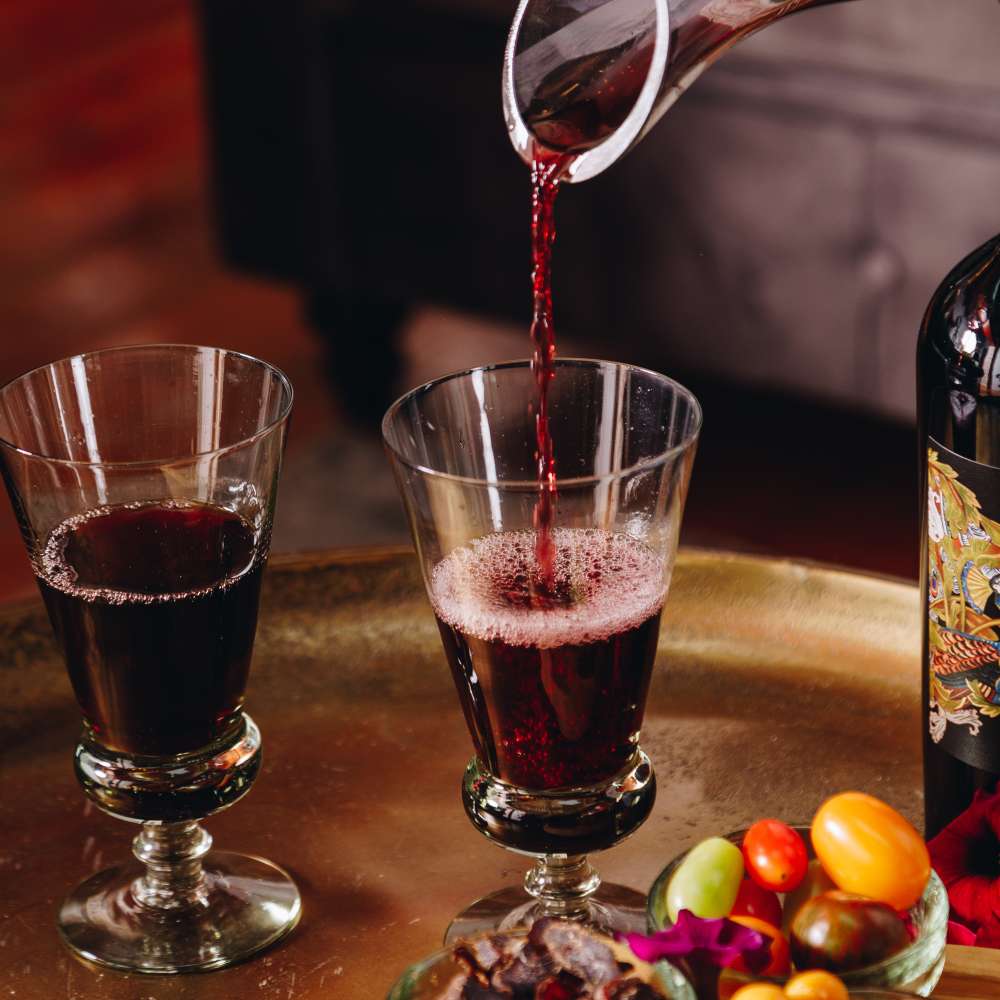 Thistle red wine glass