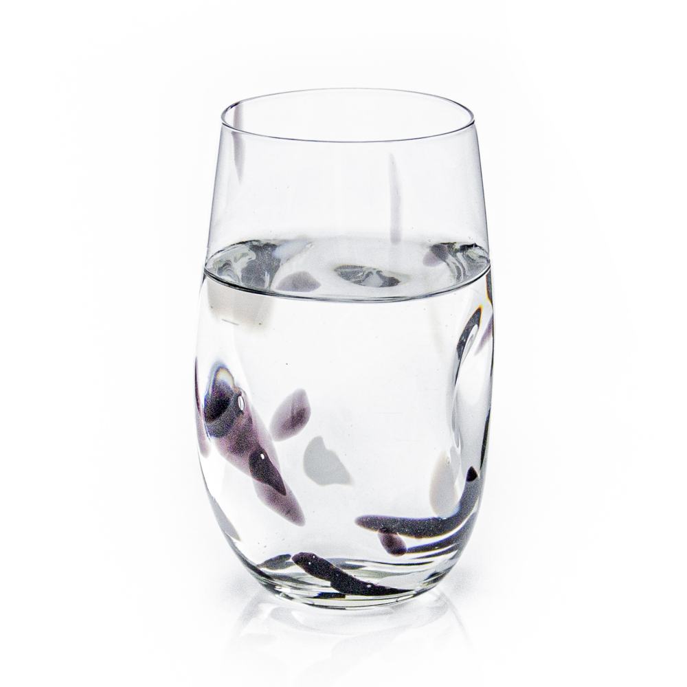 Tulip wonky tumbler with colour flecks