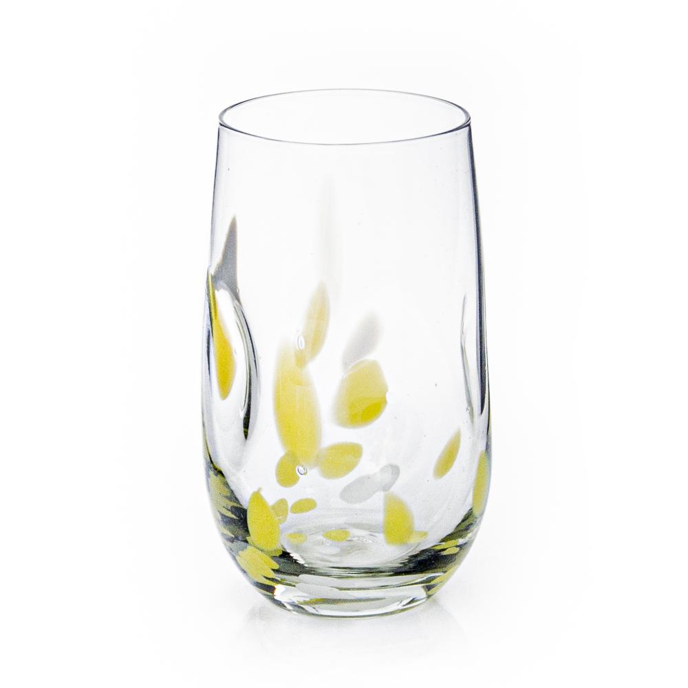 Tulip wonky tumbler with colour flecks