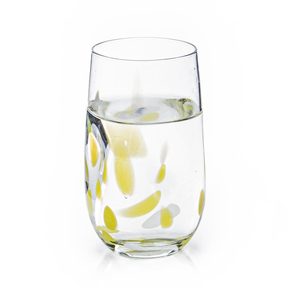 Tulip wonky tumbler with colour flecks