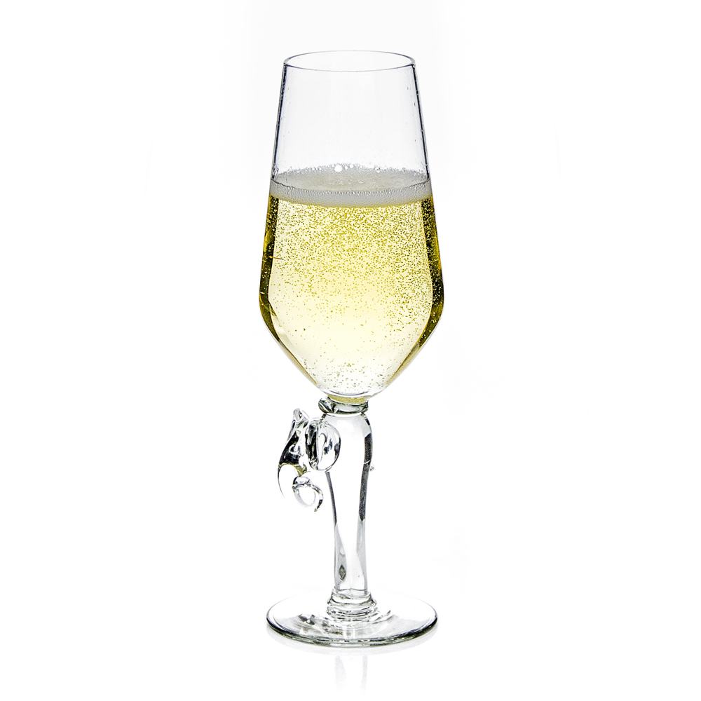 Vulindlela Elephant Stem Champagne Flute