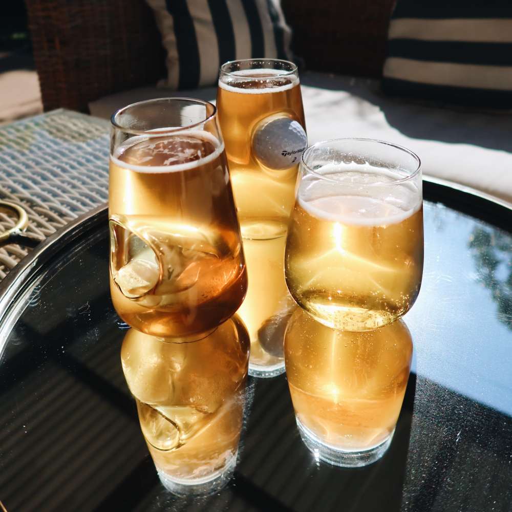 Vulindlela Beer Glass, with ice bubble