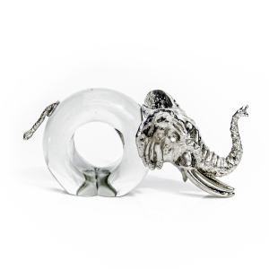 Pewter Rhino Napkin Ring