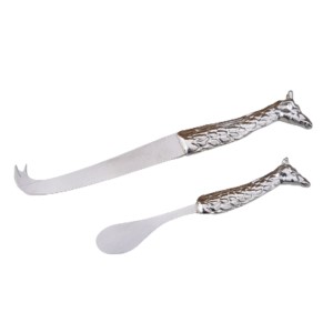 Giraffe Butter and Cheese Knife Combo