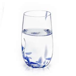 Tulip wonky tumbler with Blue (Cobalt) Flecks