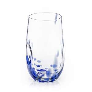 Tulip wonky tumbler with Blue & White Flecks