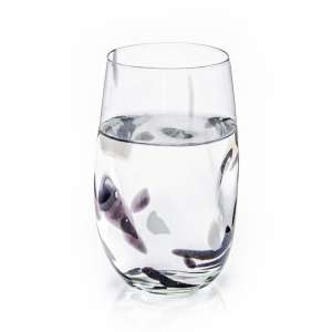 Tulip wonky tumbler with Black & White Flecks